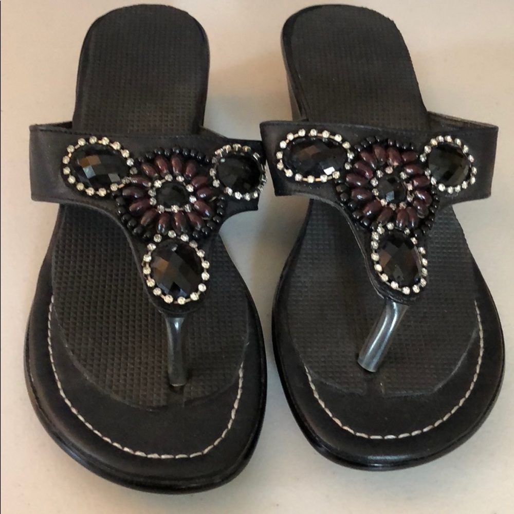 Gorgeous Jeweled Sandals Sz 8.5
